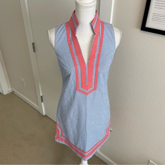 Eliza J Striped Shift Dress, 2P - Picture 1 of 14